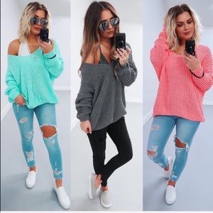 ShopHopes Mint  sweater